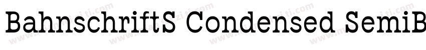 BahnschriftS Condensed SemiBold字体转换